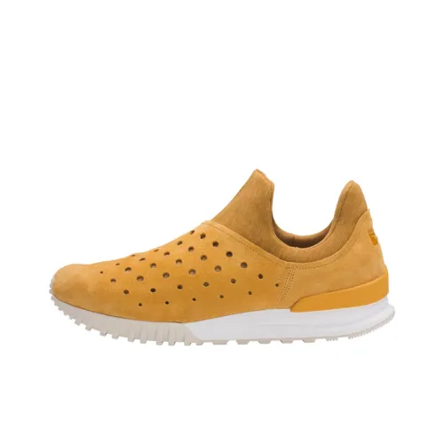 Onitsuka Tiger Monte Z Wear-Resistant Slip-Resistant Breathable Lightweight Low-Top Running Shoes Unisex Ginger Yellow