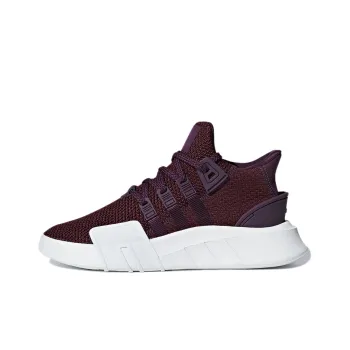 Adidas Originals Eqt Bask Adv Mid Top Casual Shoes Women's Burgundy