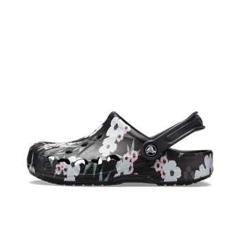 Crocs Baya Printed Clogs 'Tropical Floral Black' Women's