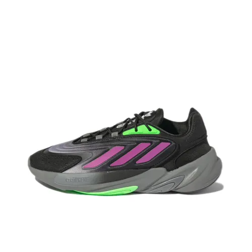 Adidas Ozelia Black Purple Screaming Green