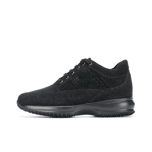 HOGAN Interactive Cushioning Anti-Slip And Wear-Resistant Low-Top Running Shoes Women's Black