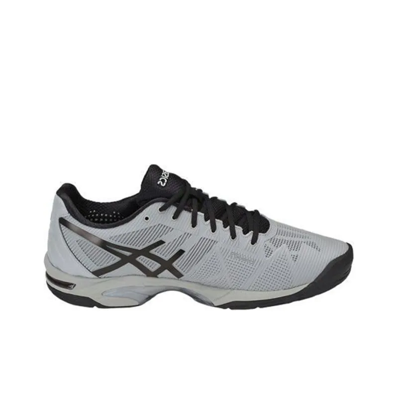 Asics Gel-Solution Speed 3 Oc Low-Top Running Shoes Men's Gray Black-1