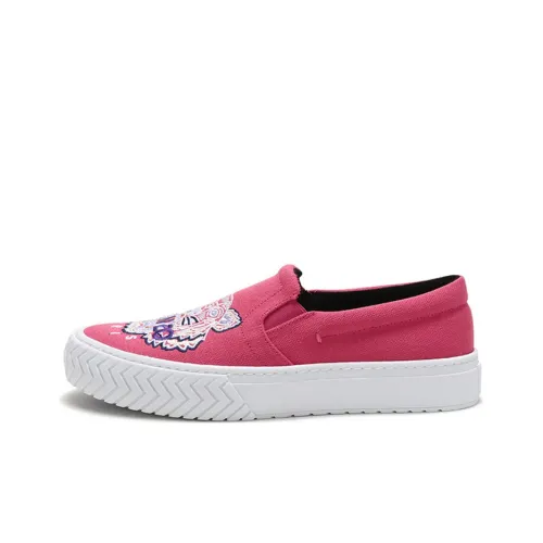 KENZO Skateboard Shoes Women's Low-Top Rose Red