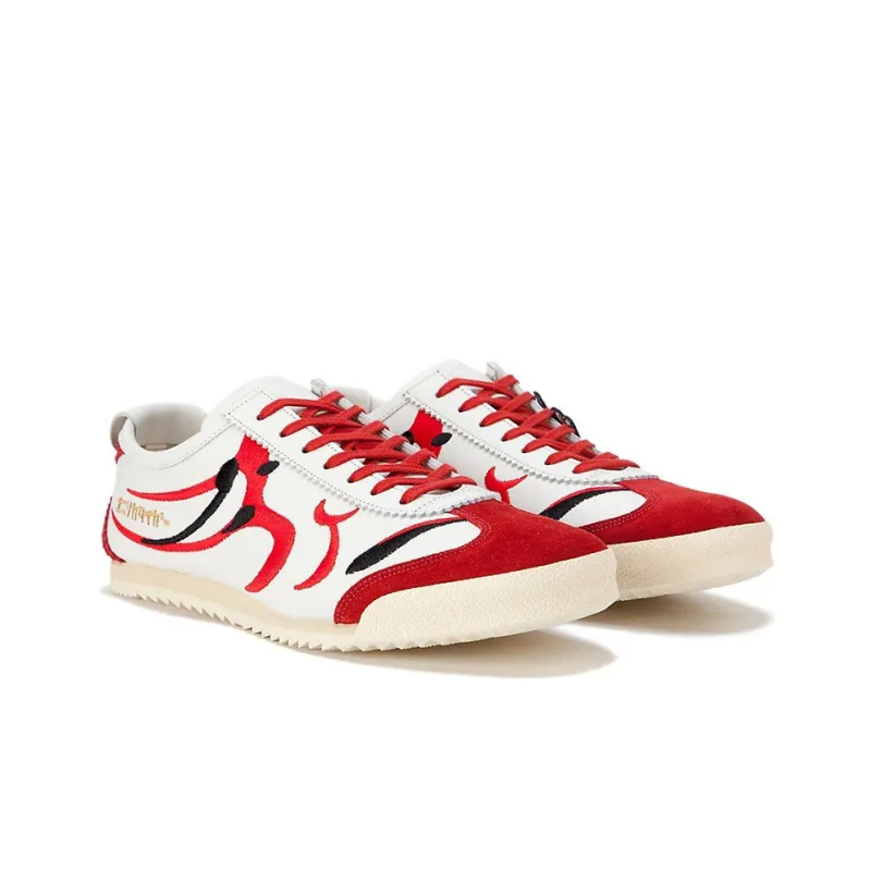 Asics Onitsuka Tiger Mexico 66 Deluxe Nm White Classic Red Kumadori-2
