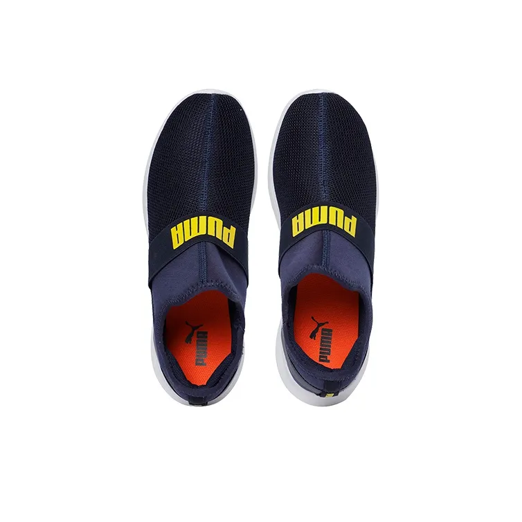 PUMA Pace Slip On Pace Slip On Idp Low Top Running Shoes Men's Blue White-2