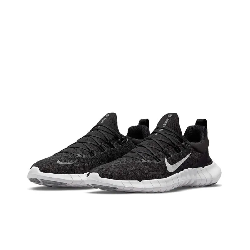 Nike Free Run 5.0 Black White Women's-2