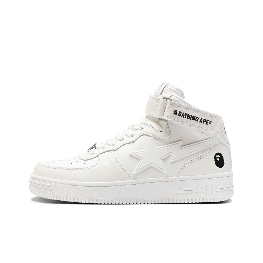 BAPE A BATHING APE Bape Sta Mid White - POIZON