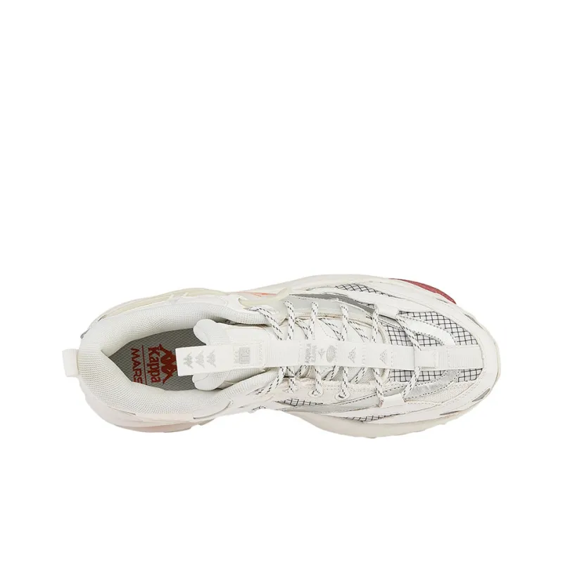 Kappa Anti Slip Wear Resistant Low Top Casual Shoes Unisex Korean White-6