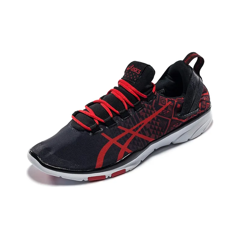 Asics Gel-Fit Sana 2 Anti-Slip And Wear-Resistant Breathable Low-Top Running Shoes Women's Black Vermilion-1