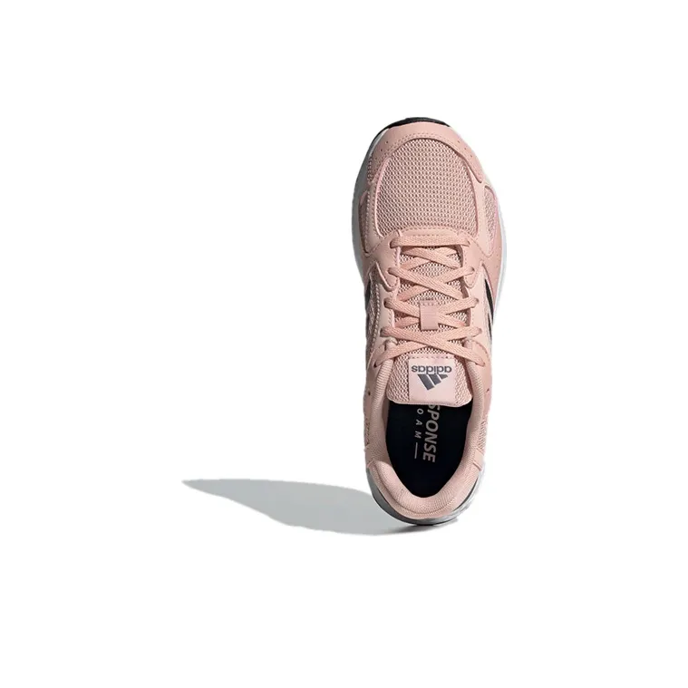 Adidas Response Run Breathable Lightweight And Wear-Resistant Low-Top Running Shoes Women's Pink Gray-4
