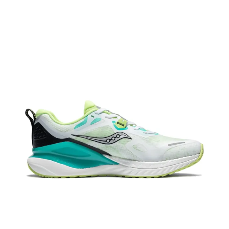 Saucony Phoenix Inferno 1 Cushioning Anti Slip And Wear Resistant Low Top Running Shoes Men's White Green-1