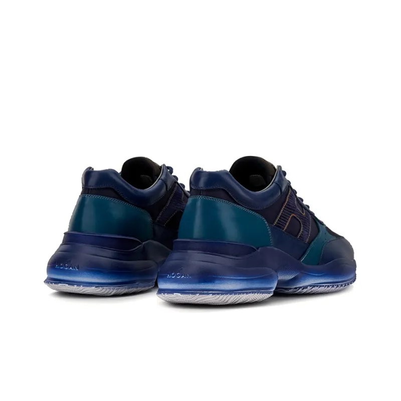 HOGAN Interaction Collection Low Top Athletic Shoes Men's Blue-4