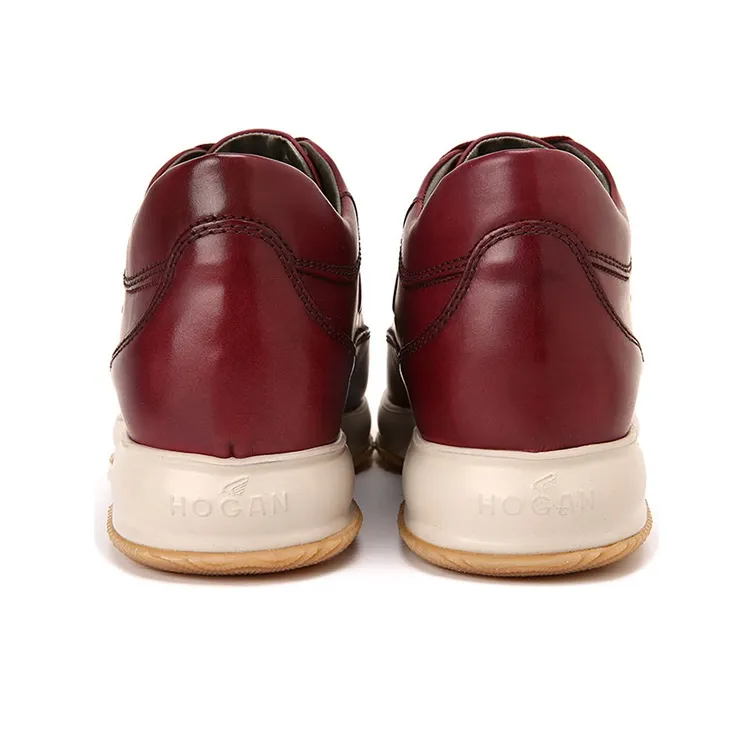 HOGAN Interactive Low Top Casual Shoes Men's Red Brown-3