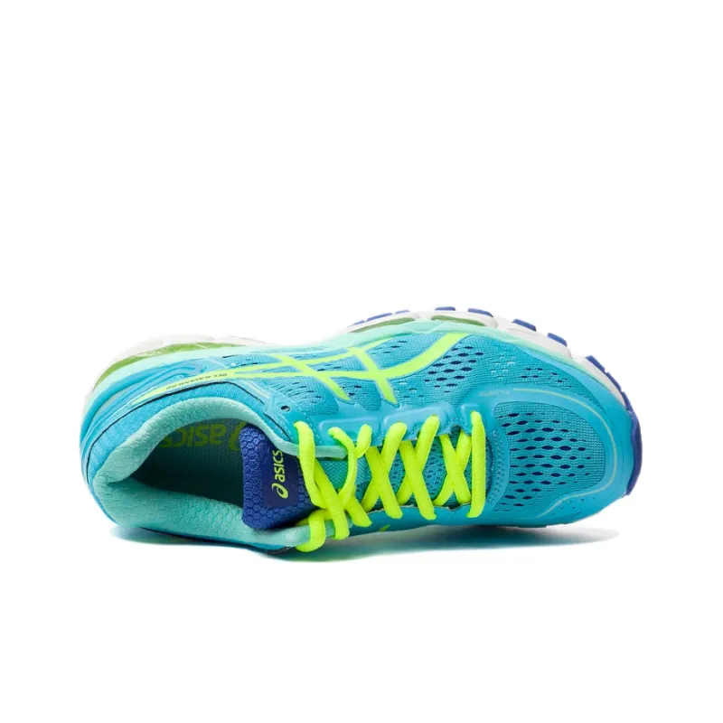 Asics Gel Kayano 22 Ice Blue Flash Yellow Blue Women's-3