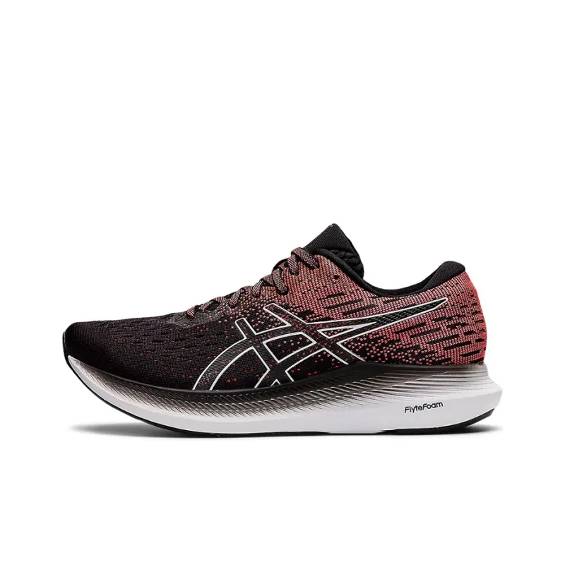 Asics EvoRide 2 Durable Breathable Low Top Running Shoes Women's Black Brick Red-0