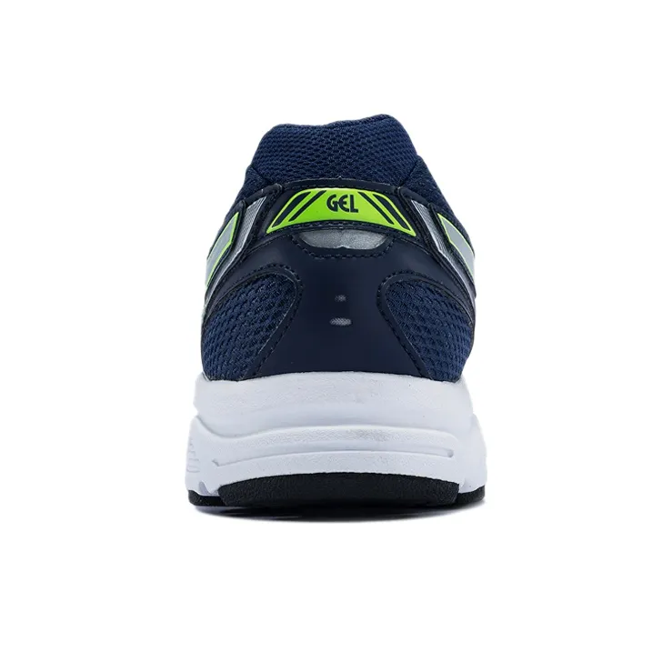 Asics Gel-Contend 2 Anti-Slip Wear-Resistant Low-Top Running Shoes Men's Neon Yellow Silver-3