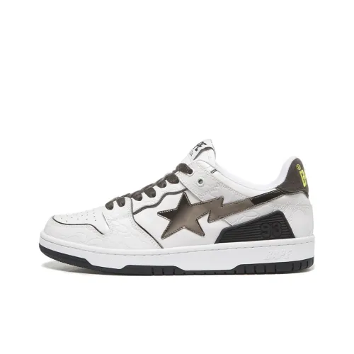 BAPE A BATHING APE Bape SK8 Sta White Silver