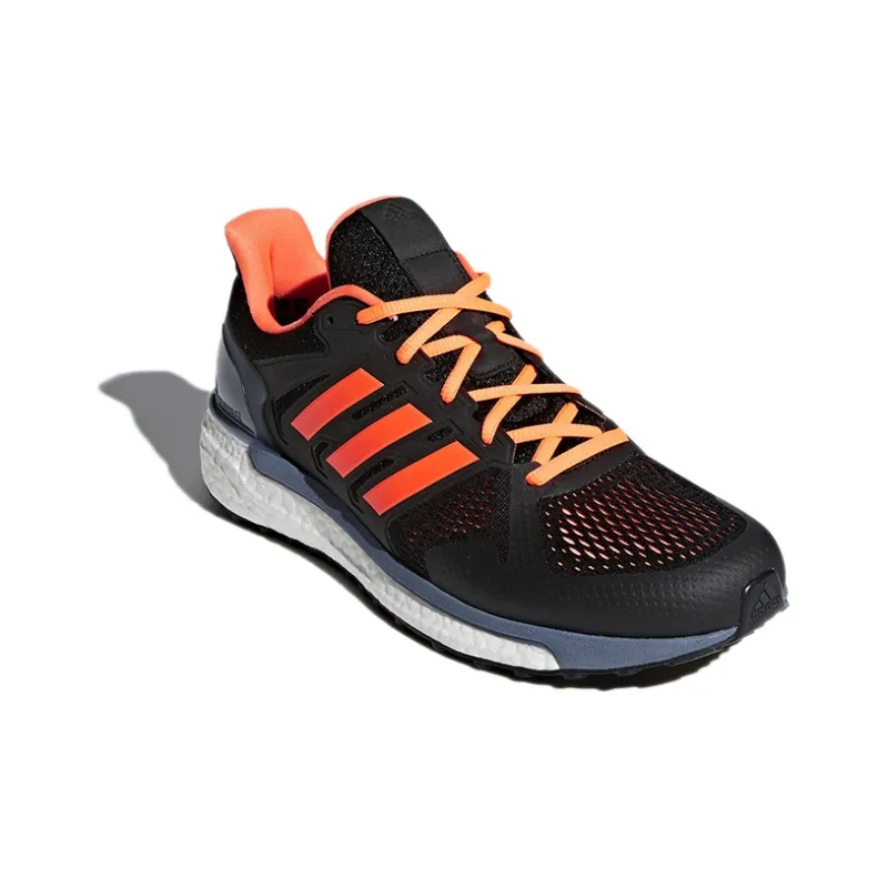 Adidas Supernova Series Running Shoes Men Low-Top Black/Orange-2