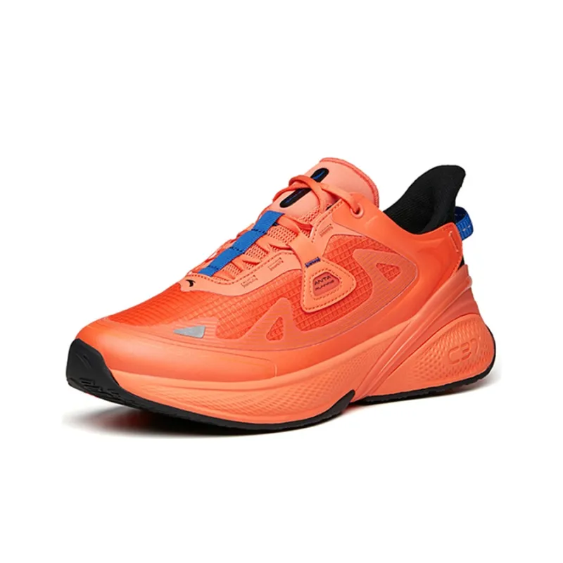 Anta Cushioned Anti-Slip Wear-Resistant Breathable Lightweight Low-Top Running Shoes Men's Chrysanthemum Orange-2