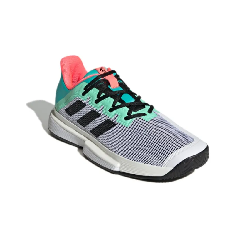 Adidas Solematch Bounce Tennis Shoes 'Grey Green'-2