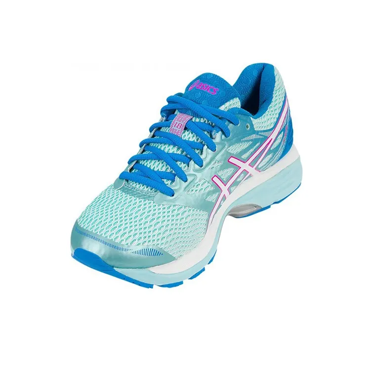 Asics Gel-Cumulus 18 Low-Top Running Shoes Women's Blue Pink-2