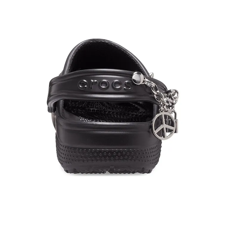 Crocs Classic Feel The Positivity Casual Unisex Black Sandals-5