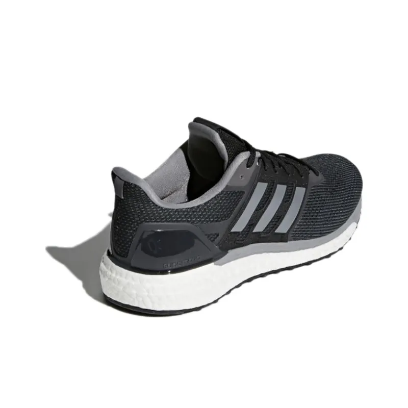 Adidas Supernova 1 Slip-Resistant Low-Top Marathon Running Shoes Unisex Black Silver-3