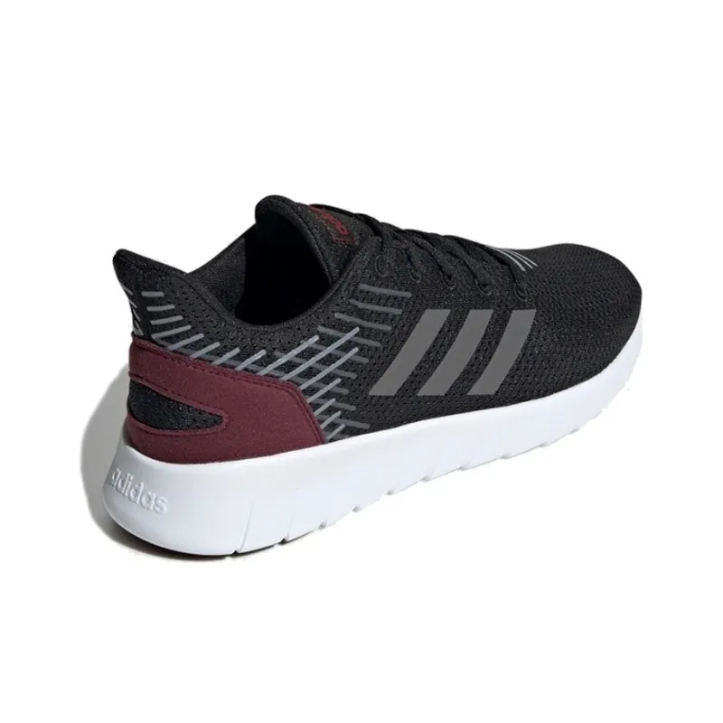 Adidas Asweerun Cushioning Anti-Slip And Wear-Resistant Low-Top Casual Running Shoes Men's Black Red White-2