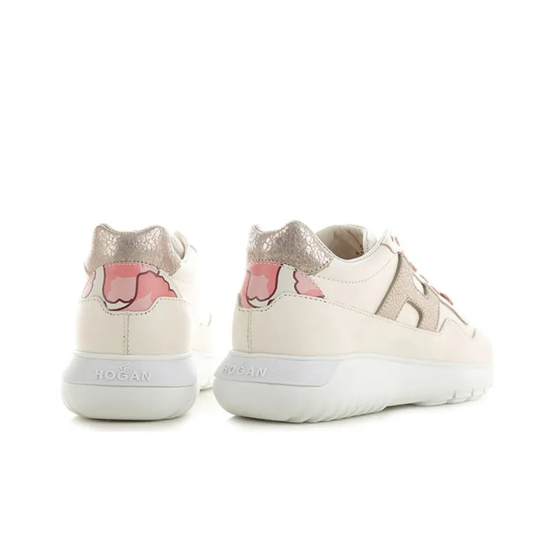 HOGAN Interactive³ Cushioning Anti-Slip And Wear-Resistant Low-Top Running Shoes Women's Pink-3