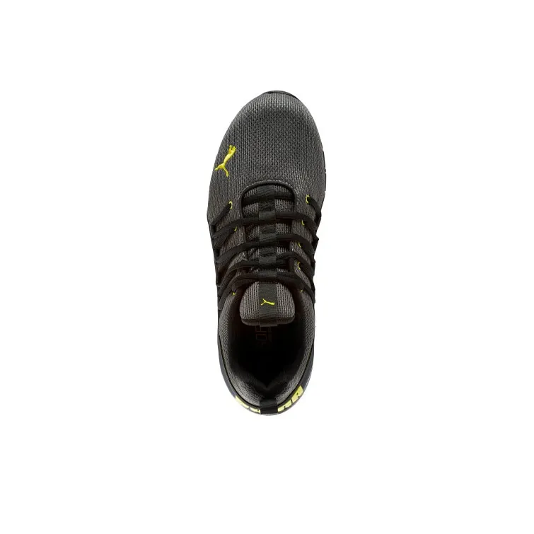 PUMA Axelion Cushioning Wear-Resistant Mid-Top Running Shoes Men's Gray Black-2