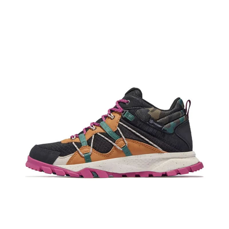 Timberland Running Shoes Women's Low Top Black/Pink/Chestnut-0