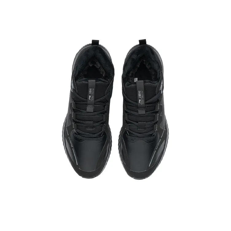 LiNing Soft Zero WNTR Mid Top Running Shoes Men's Black-2