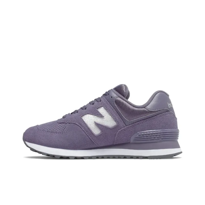New Balance 574 For Grey/Purple Women's-0