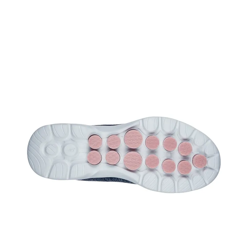 Skechers Go Walk 6 - Magic Melody Anti-Slip Wear-Resistant Low-Top Casual Shoes Women's Black Pink-4