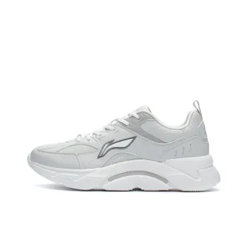 LiNing Li Ning Running Collection Cushioning Anti Slip And Wear Resistant Low Top Running Shoes White