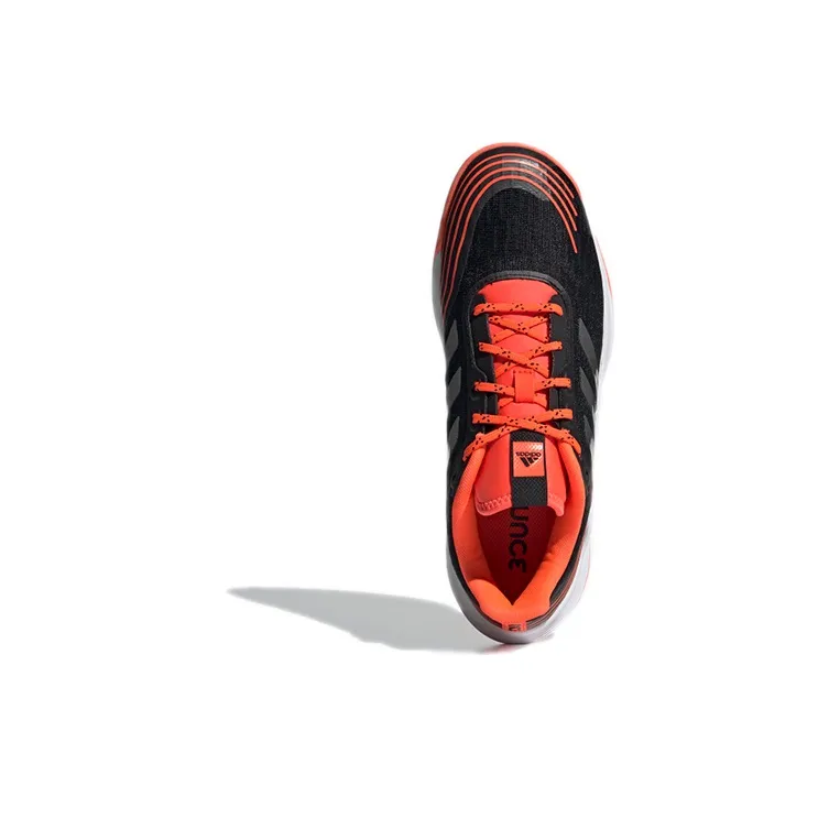 Adidas Novaflight Anti-Slip Wear-Resistant Low-Top Running Shoes Men's Black Orange-4