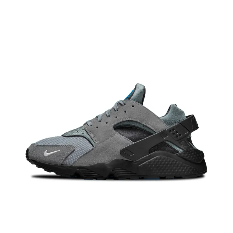 Nike Air Huarache Grey Suede Laser Blue-0