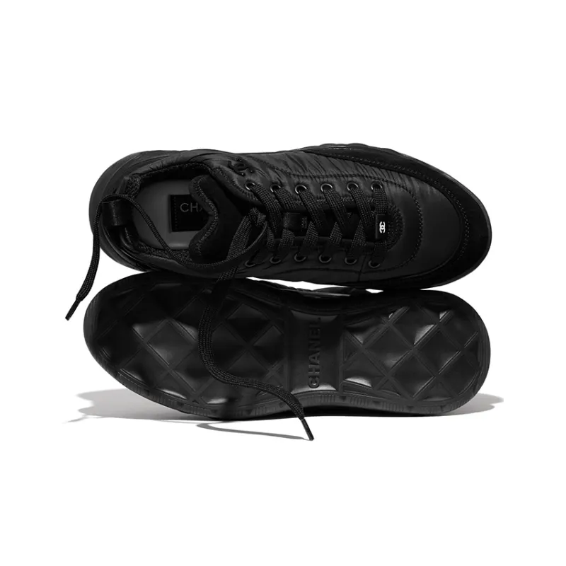 CHANEL Cushioned Slip Resistant Low Top Casual Shoes Women's Black-2