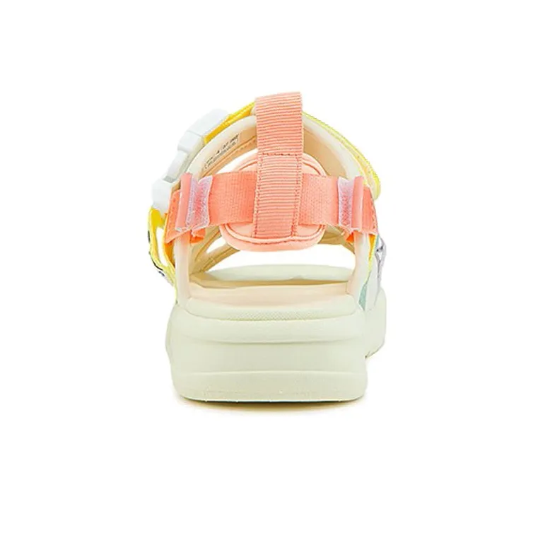 Kappa Beach Sandals Women's White Pink Yellow-4