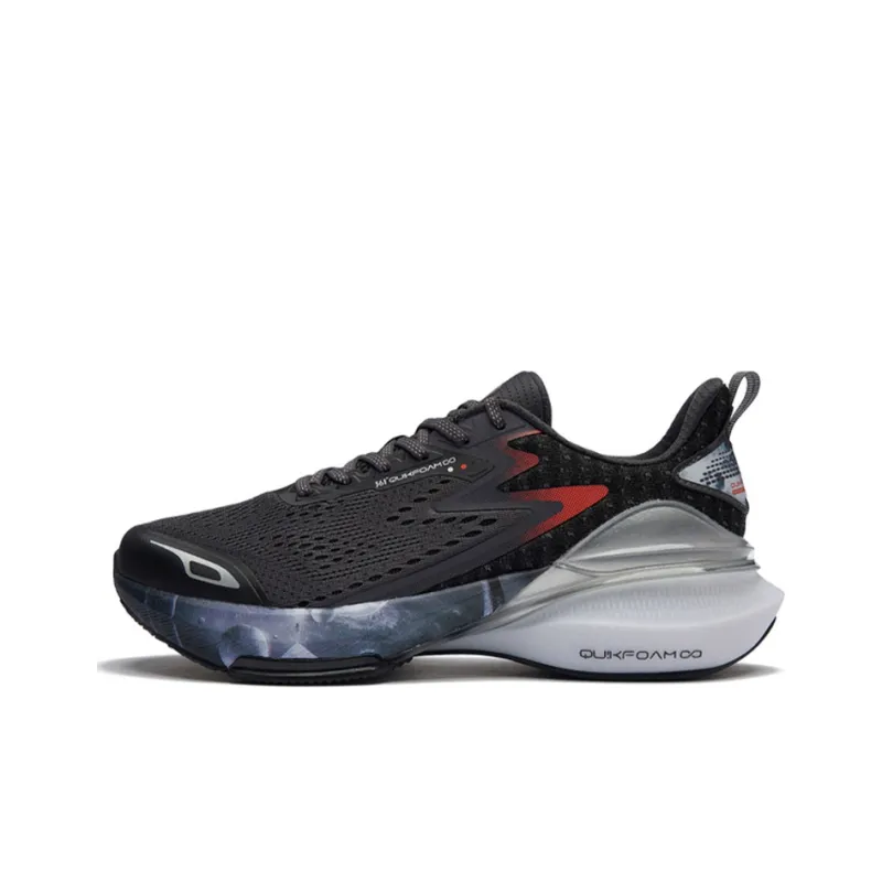 361° Anti Slip Wear Resistant Breathable Lightweight Low Top Running Shoes Men's Gray Black-0