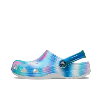 Crocs Colorful Crocs Beach Unisex Multi Color White Sandals
