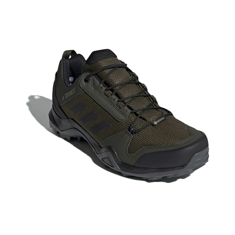 Adidas Terrex AX3 GTX Anti Slip Wear Resistant Low Top Outdoor Shoes Men's Green Black-2
