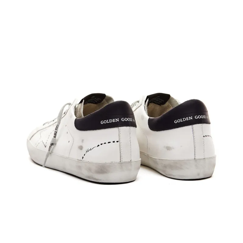 Golden Goose Super Star Low Top Stylish Skateboarding Shoes Men's Black White-3
