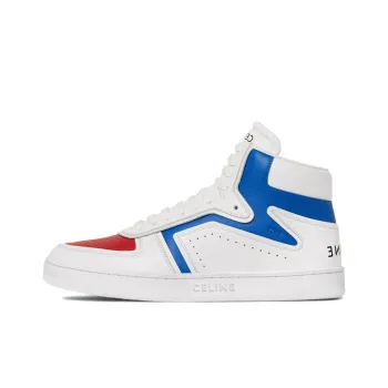 CELINE 'Z'Trainer CT 01 High Top Stylish Skateboarding Shoes Women's White Blue Red