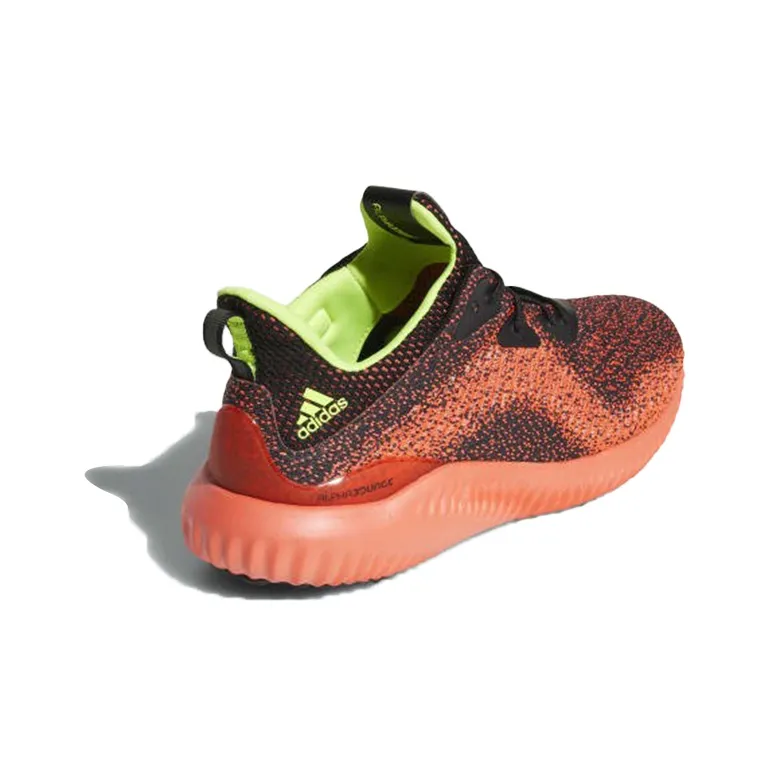 Adidas AlphaBounce EM WC Slip Resistant And Breathable Low Top Running Shoes Unisex Orange Black-3