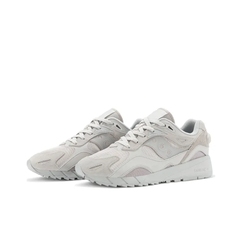 Saucony Shadow 6000X Cushioned Slip-Resistant Abrasion-Resistant Low-Top Running Shoes Unisex Light Gray Vintage Casual-2