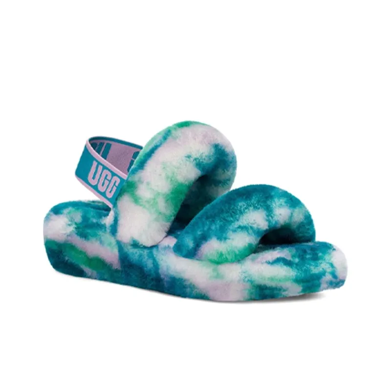UGG Oh Yeah Slide Marble Aquatic Blue Women's-2