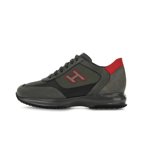 HOGAN Interactive Anti Slip Wear Resistant Low Top Casual Shoes Men's Gray
