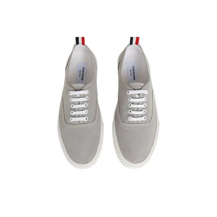 THOM BROWNE Heritage Canvas Sneakers-3