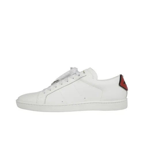 SAINT LAURENT Low Top Stylish Skateboarding Shoes Men's White